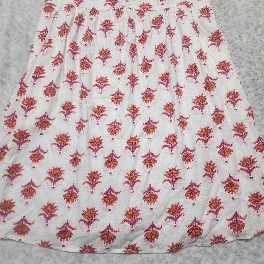 J.Crew Factory Women's Linen Blend Ruffle Strap Mini Sundress Floral Sz 14 NWT - Picture 4 of 14